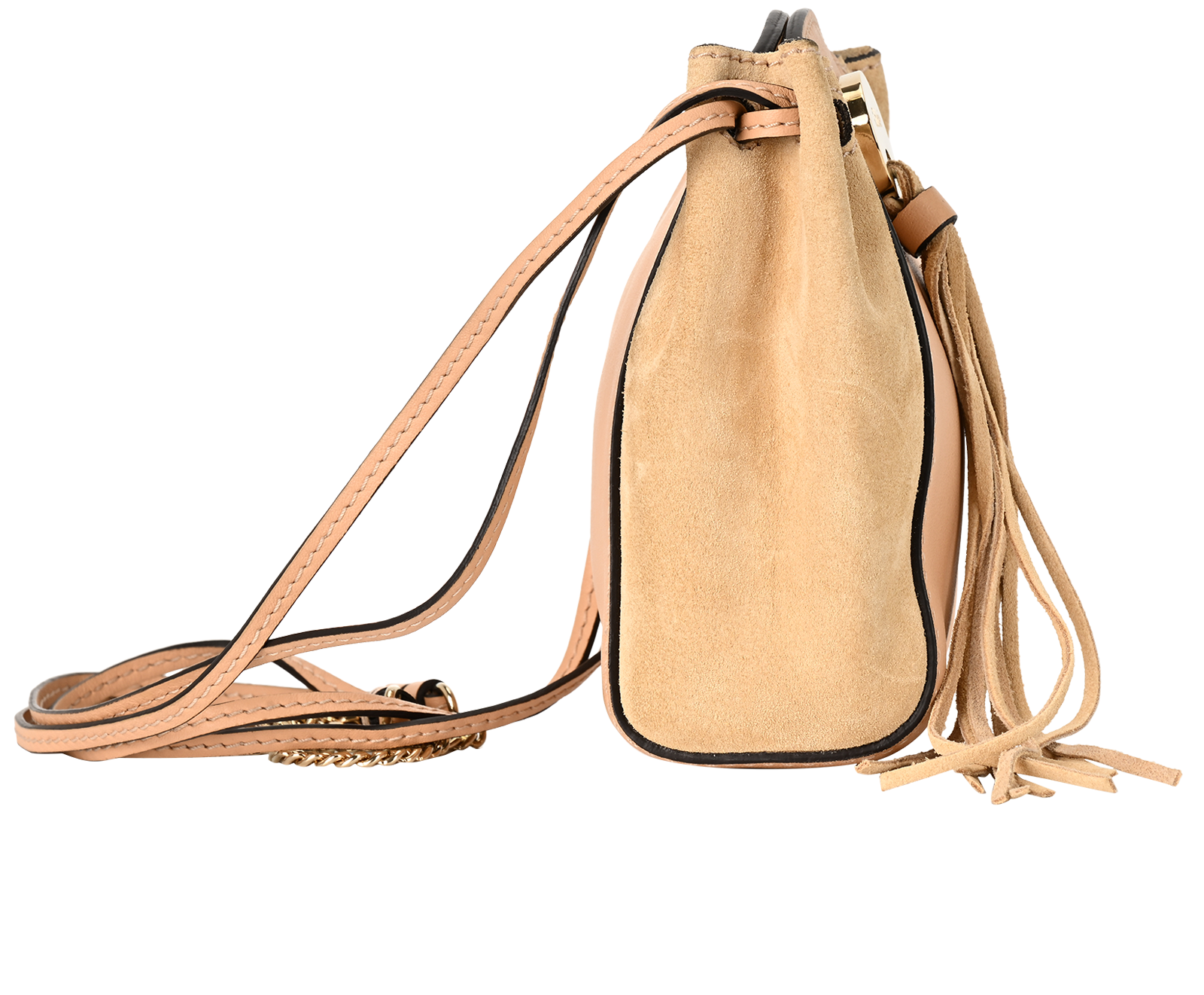 Mini Pouch, &pound;220, Handbags, Beige, Leather, Side view